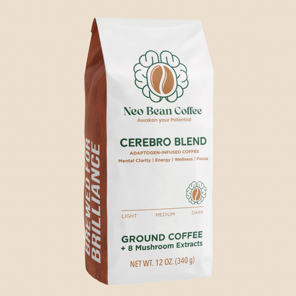 Mezcla Neobean Cerebro: café con hongos, café adaptógeno con 8 hongos