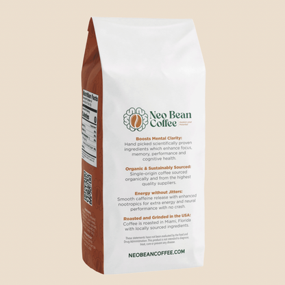 Cerebro Blend Adaptogen Coffee for Energy without Jitters that is roasted in the USA.
