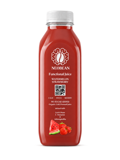 Neobean FLO Watermelon Strawberry functional juice bottle